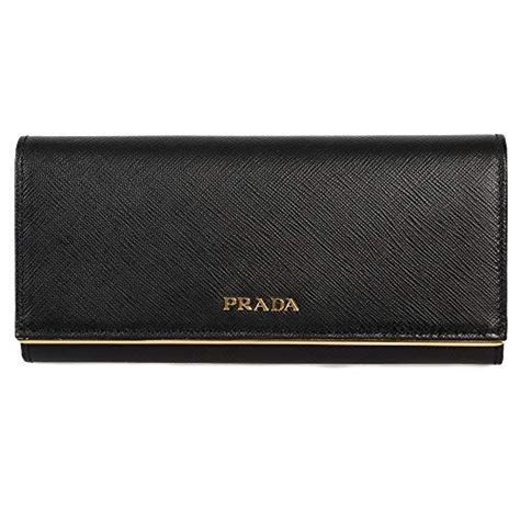 prada leather wallet gold bar